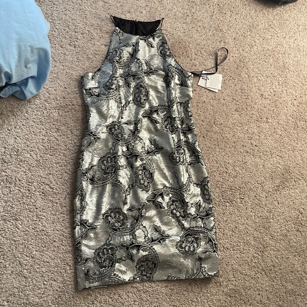 Calvin Klein silver dress